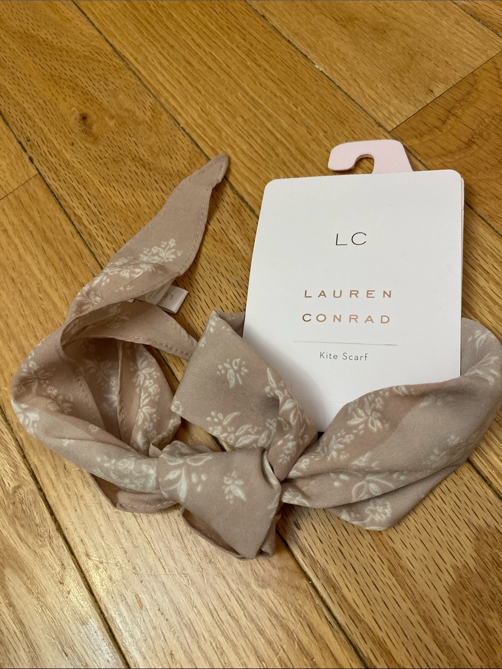 Lauren Conrad Blush Floral Kite Scarf